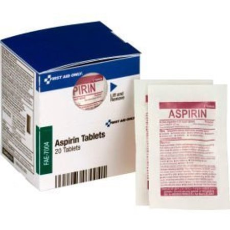 Acme United First Aid Only FAE-7004 SmartCompliance Refill Aspirin, 2 Tablets/Packet, 10 Packets/Box FAE-7004